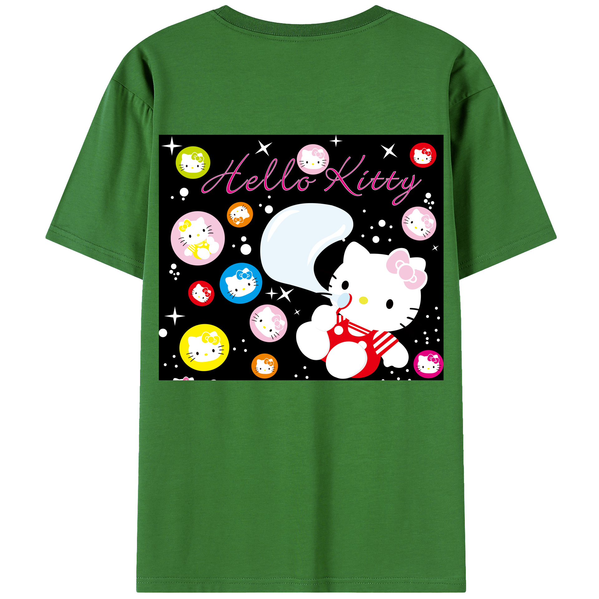 （画像用） Hello Kitty ハローキティ レディース半袖Tシャツ(バックプリント)